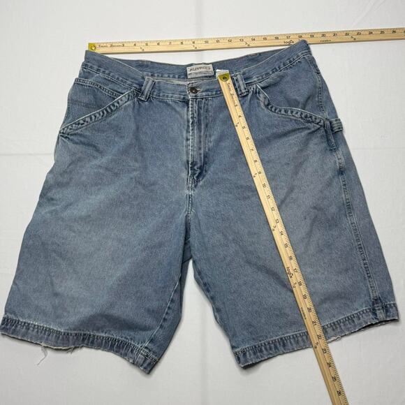 Vintage Painter’s W40 Carpenter Denim Shorts Light Wash Y2K Workwear - Picture 4 of 4